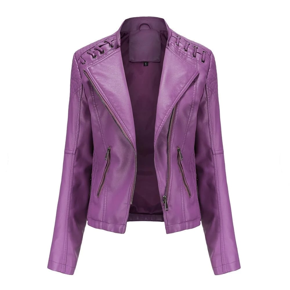 (🔥HOT SALE🔥) - Washed Leather Jacket