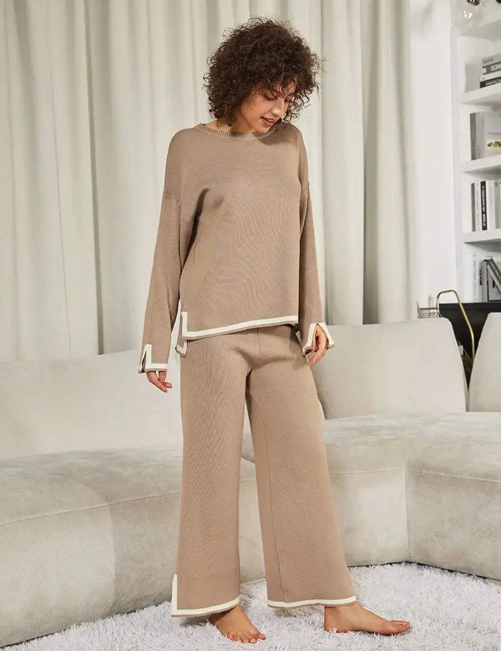 Classy Elastic Knit Lounge Set✨
