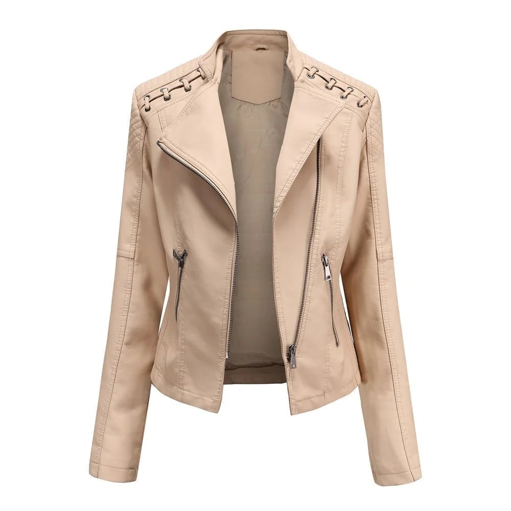 (🔥HOT SALE🔥) - Washed Leather Jacket